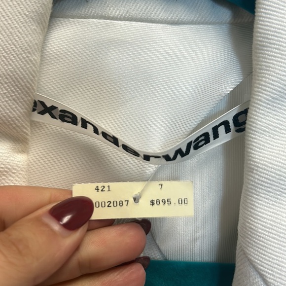 Alexander Wang double breasted distressed denim blazer - Picture 6 of 7